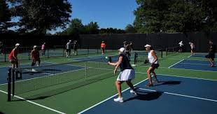 Outdoor pickleball courts in Montgomery County, MD where Coach Sam Morris teaches