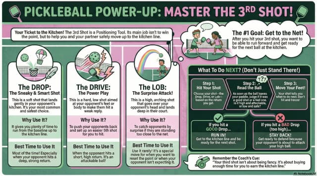 Third shot drop technique